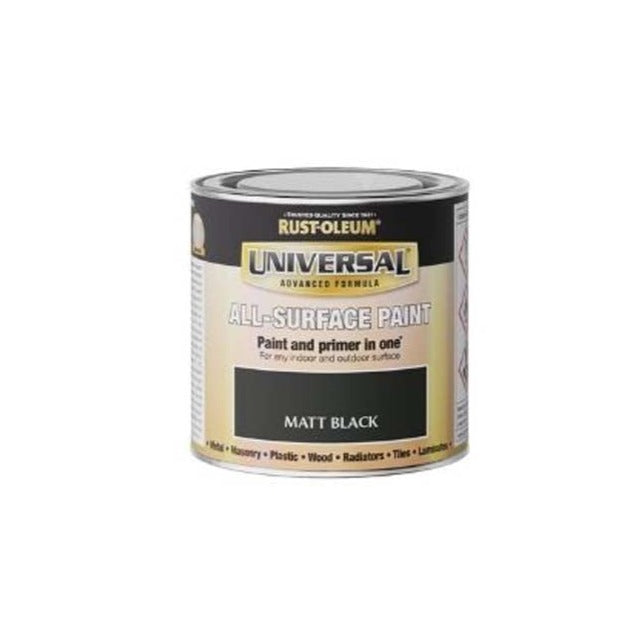 250ml matt black universal oil based paint