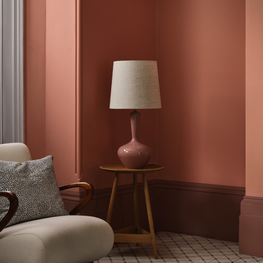 Jaipur Pink - Paint And Paper Library Living Room Terracotta Paint Colour