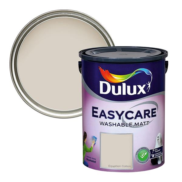 5 Litre Egyptian Cotton Dulux Easycare Washable Matt