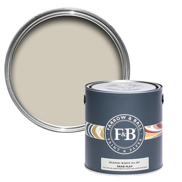 2.5L Shaded White Farrow and Ball Dead Flat