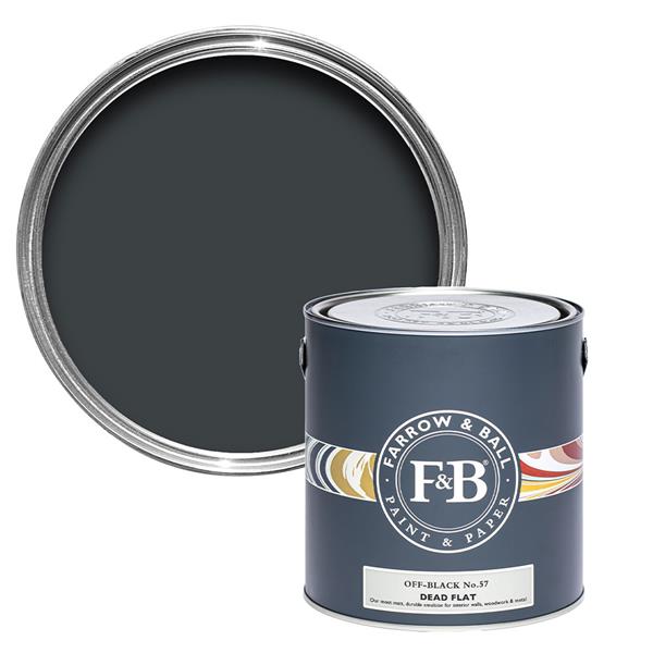 Off Black Farrow & Ball Dead Flat 2.5 Litre Paint from Paint Online