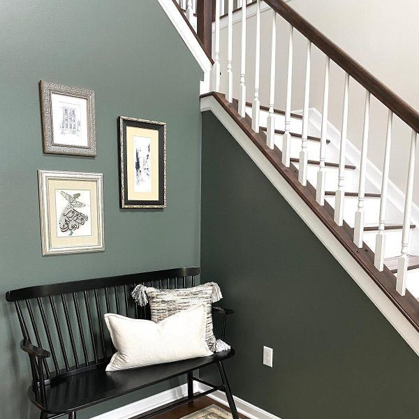 Pewter Green SW 6208 - Sherwin Williams Hallway Paint Colour 