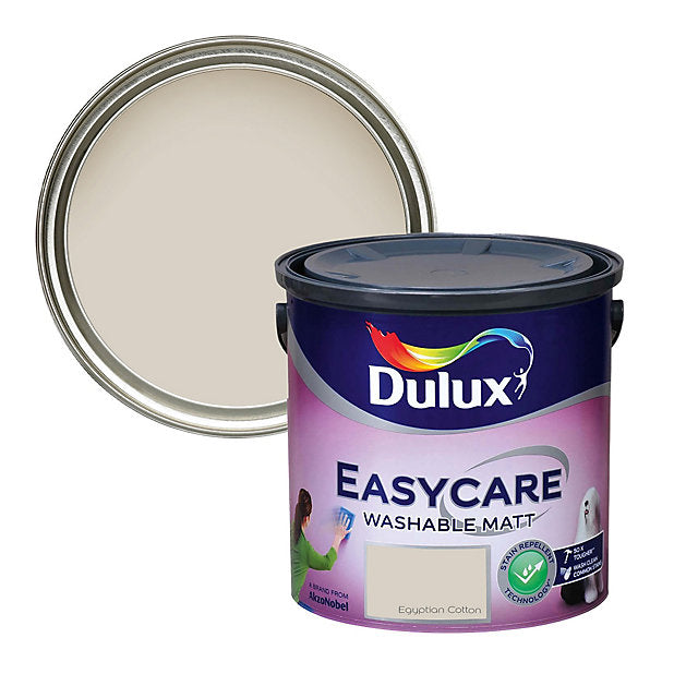 2.5 Litre Egyptian Cotton Dulux Easycare Washable Matt