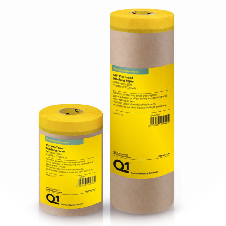 Q1 Pre Taped Masking Paper Roll