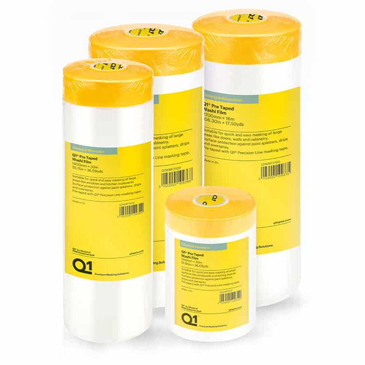 Q1 Pre Taped Washi Film various sizes